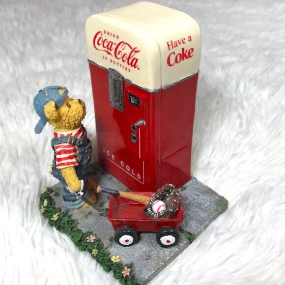 Coca-Cola x Boyds Bears Bearstone Collection 'Billy...The Pause That Refreshes' - Picture 1 of 9